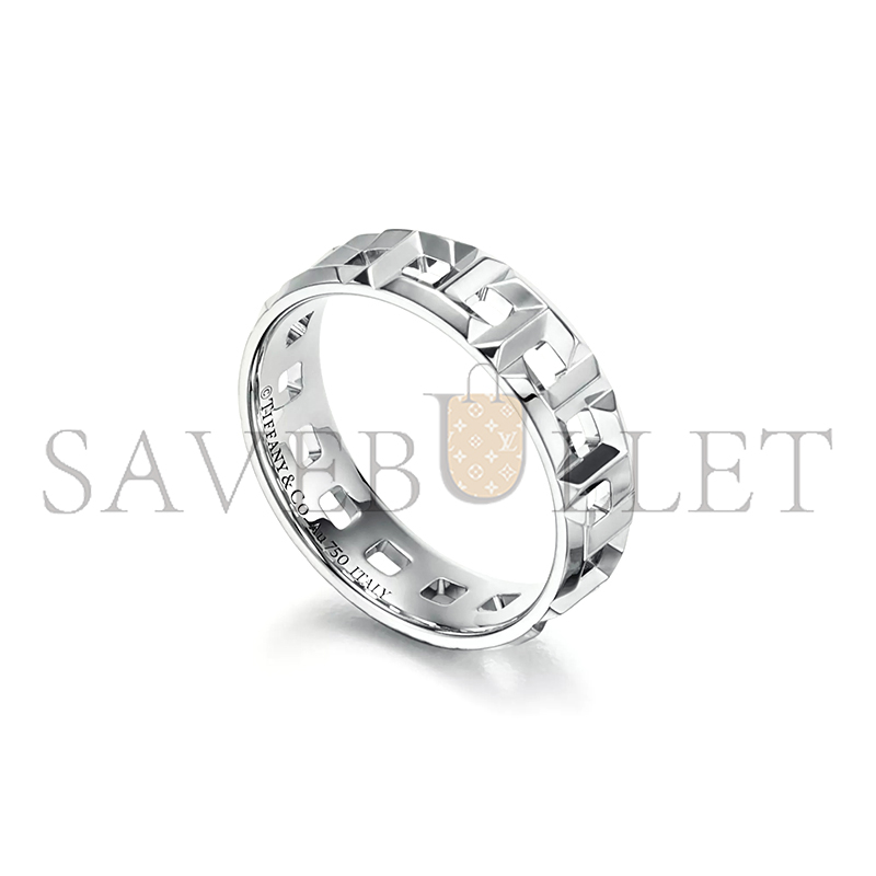 TIFFANY T TRUE WIDE RING IN WHITE GOLD 62509252
